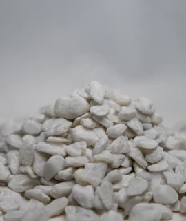 a pile of white rocks