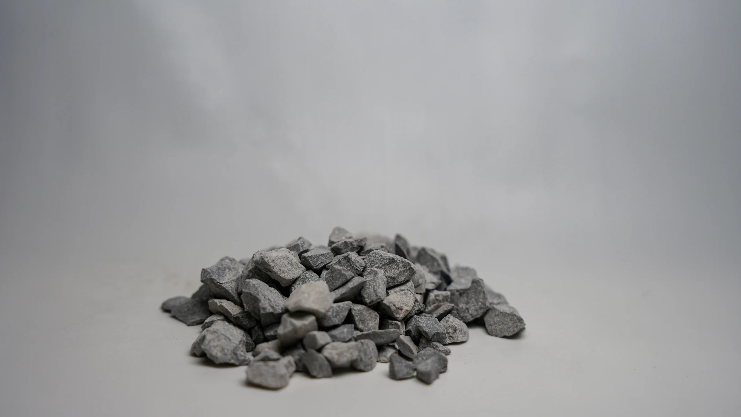 a pile of black rocks