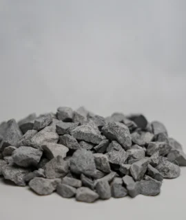 a pile of black rocks