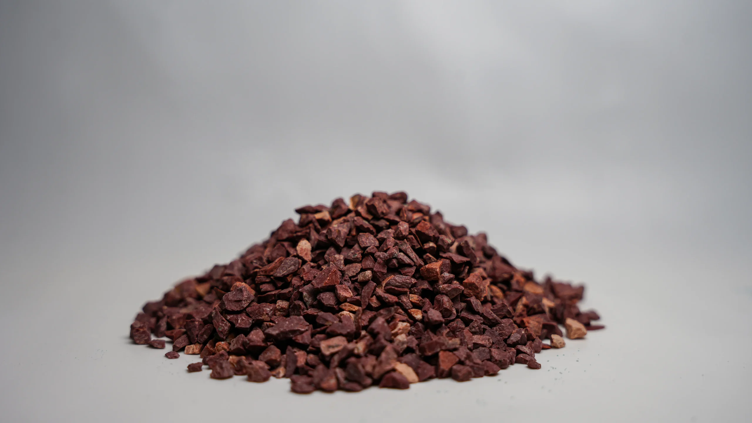 A mound of dark chocolate chips