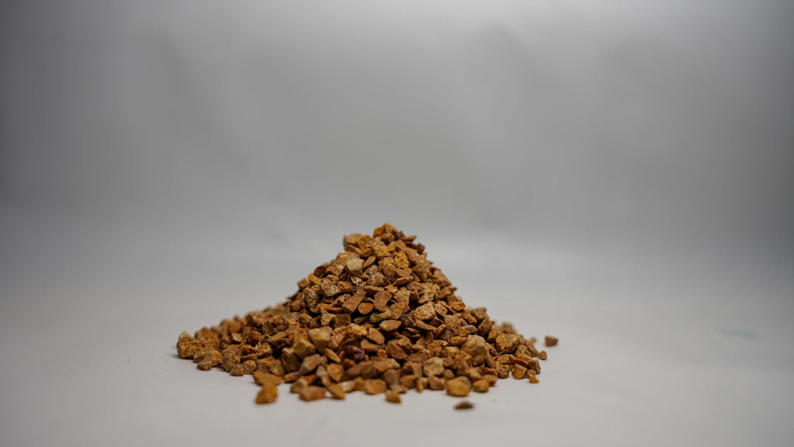 A pile of brown beans