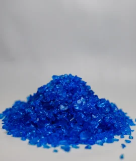 High-quality blue decorative aggregate crystals for landscaping and construction in UAE