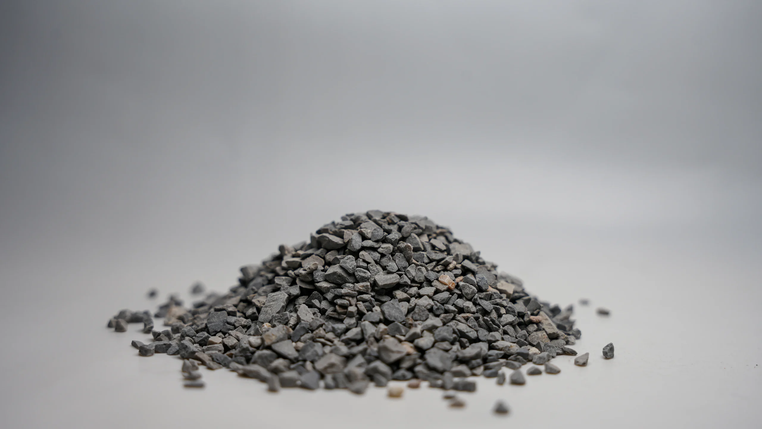 a pile of small black rocks