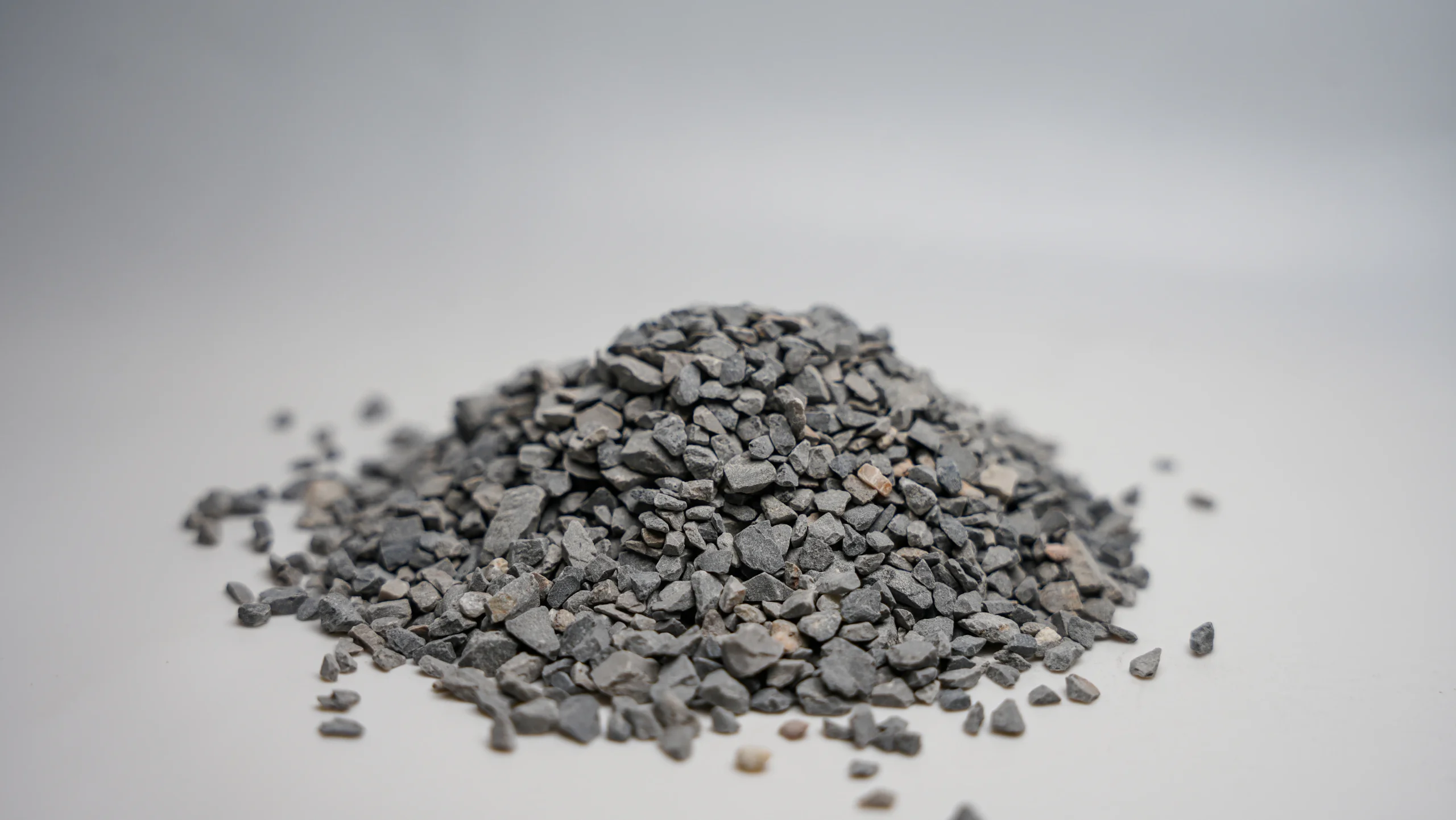 a pile of small black rocks