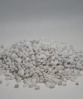 a pile of small white rocks